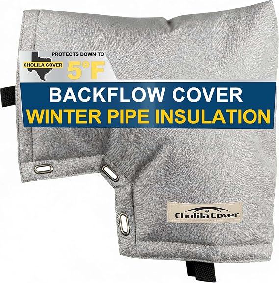 Insulated Backflow Preventer Cover, 13x12 Inch, Grey