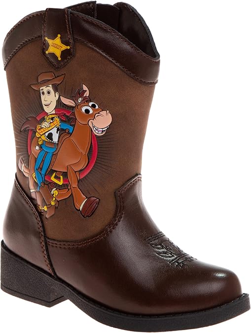 Disney Pixar Toy Story Boy's Cowboy Boot (Toddler/Little Kid), Brown