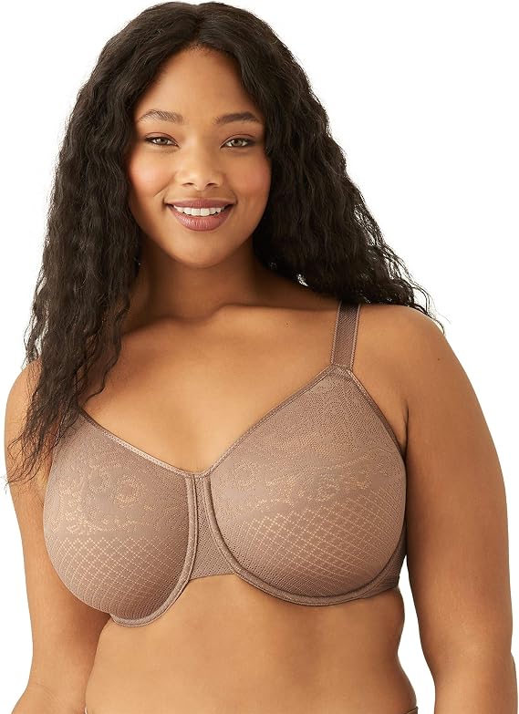 Wacoal Women's Visual Effects Minimizer Bra, 857210 | Unlined, Underwire, Full Coverage, Reduces Bustline