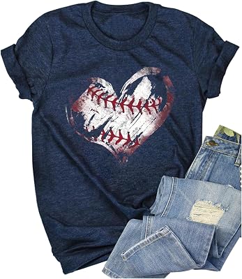Thats My Girl Softball Parent Bleached T Shirts for Women Retro Funny Baseball Graphic T Shirts Casual Mom Tee Tops