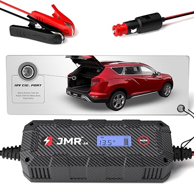 JMR Battery Charger for SsangYong Rexton Korando Tivoli XLV Actyon Chairman Musso Kyron Torres Rodius All Models Trickle Charger Conditioner Maintainer No Lithium Mode