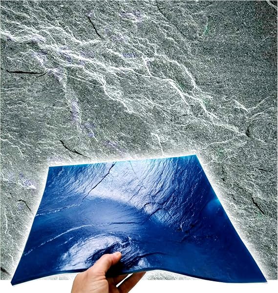 Polyurethane Mat Stamp SLATE TEXTURED | Concrete Cement Stamping Pattern Imprint Decorative Texture Tool Texturing
