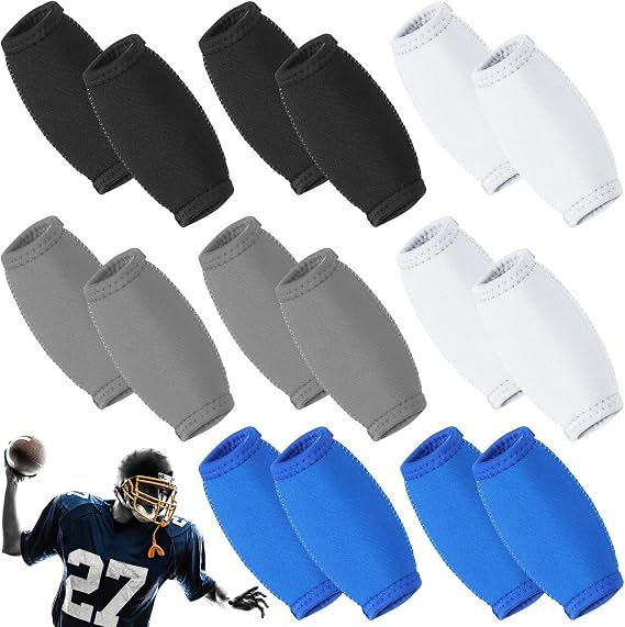 Liliful 16 Pcs Football Chin Strap Cover | Black White, Helmet Chin Pad Cover, Rugby Lacrosse Biking Sport Accessories, Compatible with Virtually All Football Helmets