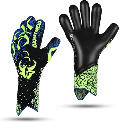 Soccer Goalkeeper Goalie Gloves Kids Youth and Adult Provide Extreme Strong Control and Grip, Breathable and Comfortable Soccer Gloves,High Performance Goalkeeper Glove Equipment