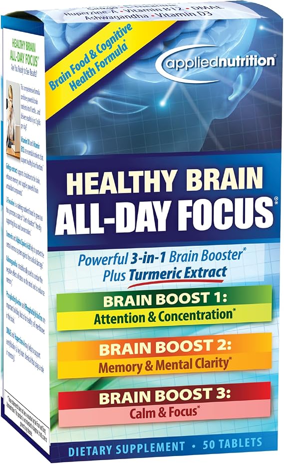 Applied Nutrition Healthy Brain All-Day Focus Cognitive Support