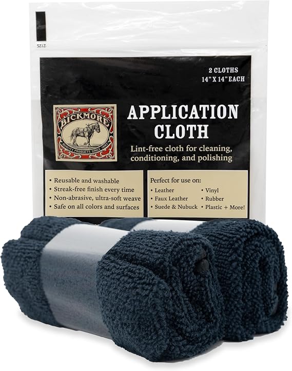 Bickmore Lint-Free Application Cloth 2-Pack for Leather Care