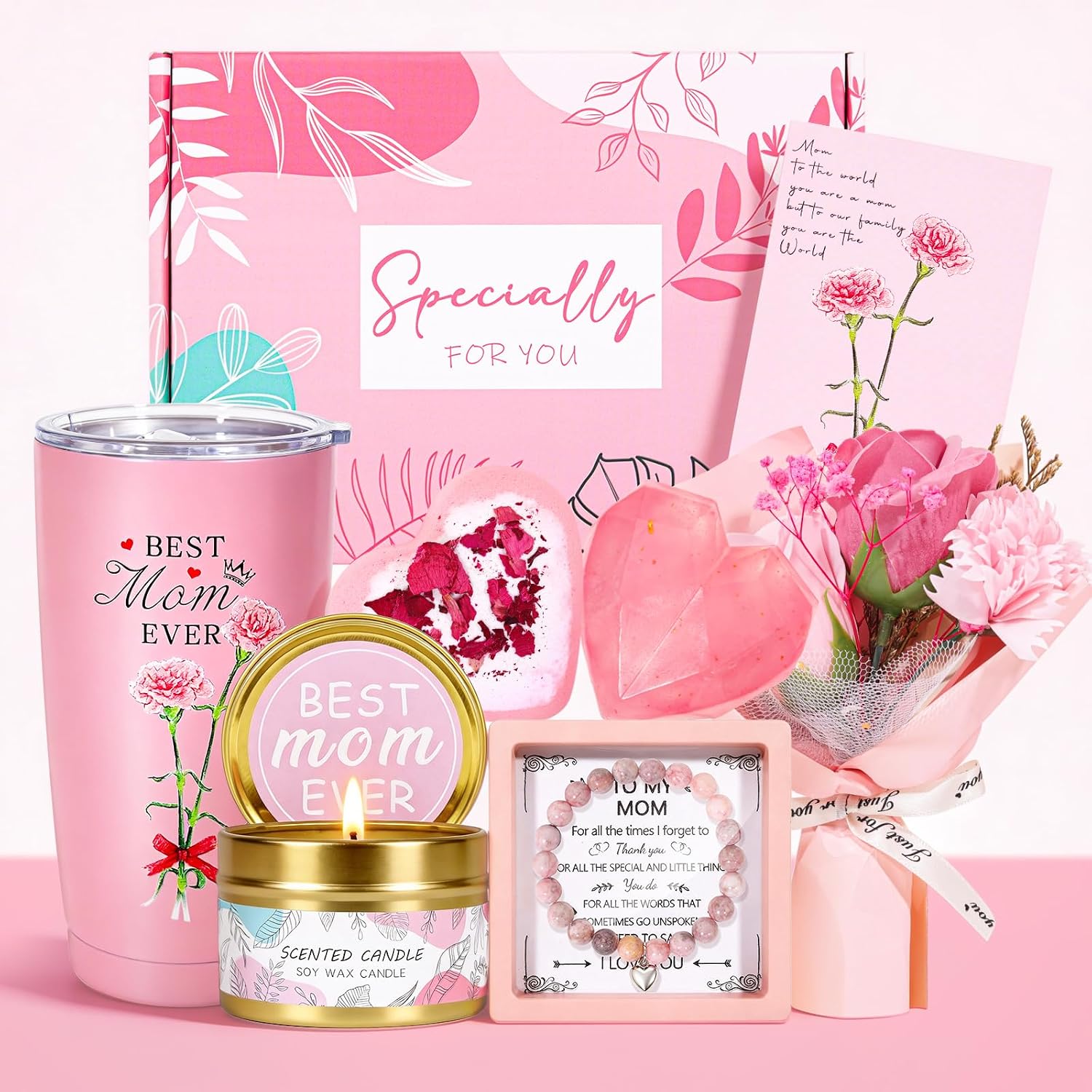 JOYOFUN Gifts For Mom,Birthday Gifts for Mom Mother's Birthday Gifts Best Mom Ever Thank You Gifts Birthday Presents Grateful Gifts Happy Birthday Gifts For Mom, Mother, Wife, New Mom, Pregnant Mom