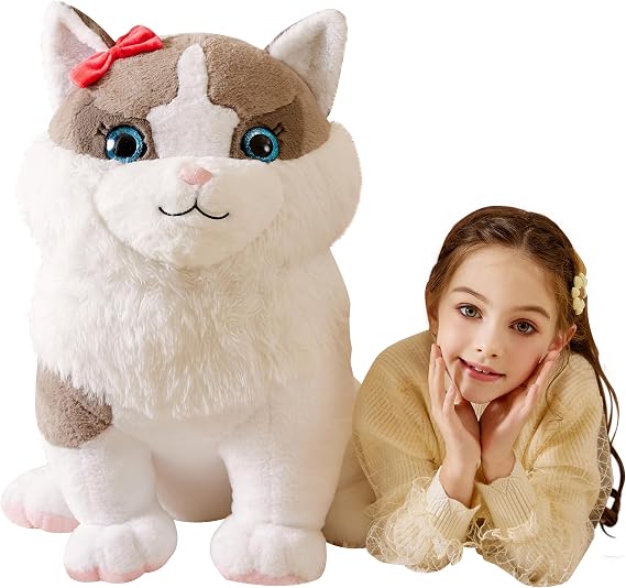 Giant Ragdoll Cat Stuffed Animal Soft Plush 26",Full Stuffing Toy