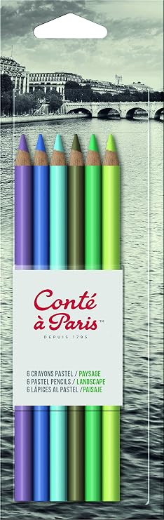 Conte a Paris Pastel Pencils, Set of 6, Landscape