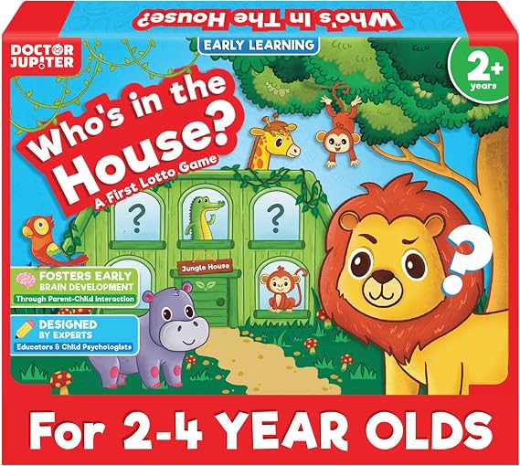 Doctor Jupiter Who's in The House Game for Kids Ages 2-3-4 Year Old