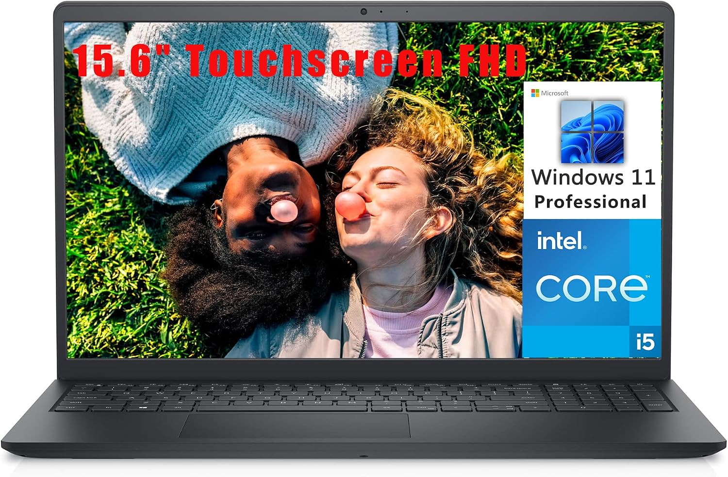 Dell Inspiron 15 3520 15.6 Touchscreen FHD Business Laptop Computer, Intel Quad-Core i5-1135G7 Beat i7-1065G7, 16GB DDR4 RAM, 1TB PCIe SSD, 802.11AC WiFi, Bluetooth, Carbon Black, Windows 11 Pro