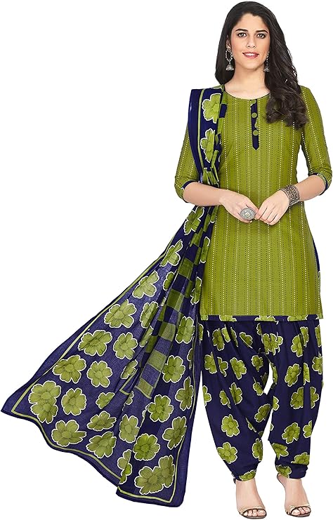 Miraan Women's Cotton Printed Readymade Salwar Suit