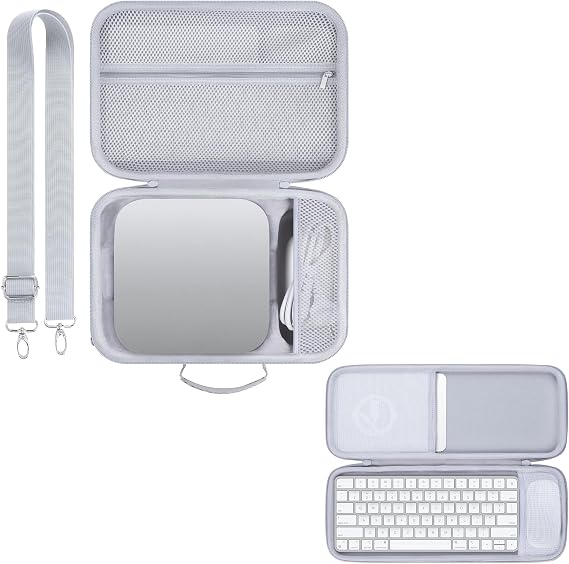 Storage Case Compatible with Apple Mac Studio M4 M3 M2 M1 Max/Ultra Desktop Computer + Apple Magic Keyboard Mouse Combo Case