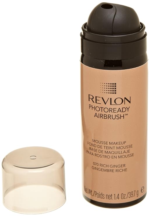 REVLON Photoready Airbrush Mousse Makeup, Rich Ginger, 1.4 Ounce