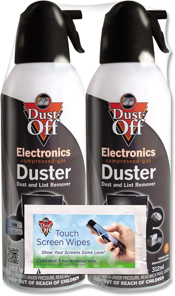 Dust-Off Disposable Compressed Gas Duster, 10 oz Cans, 2 Pack