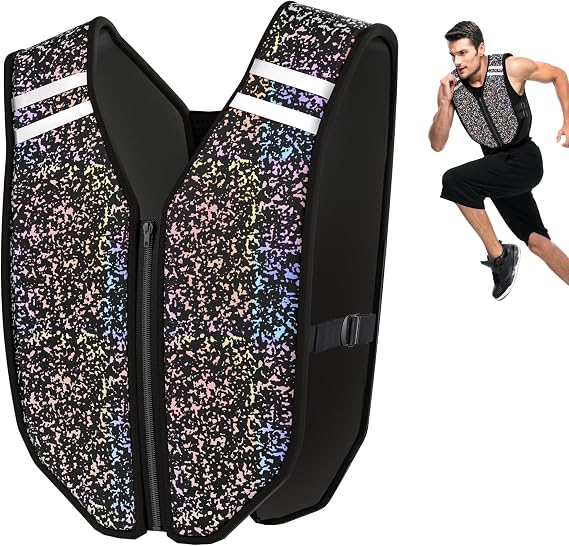 PROIRON Weighted Vest Soft Washable for Men Women 6.5lbs/11lbs/17.5lbs/22lbs,Fully Reflective Running Weight Vest,No Leakage Weighted Vest for Fitness,Workout,Weight Loss,Strength Training