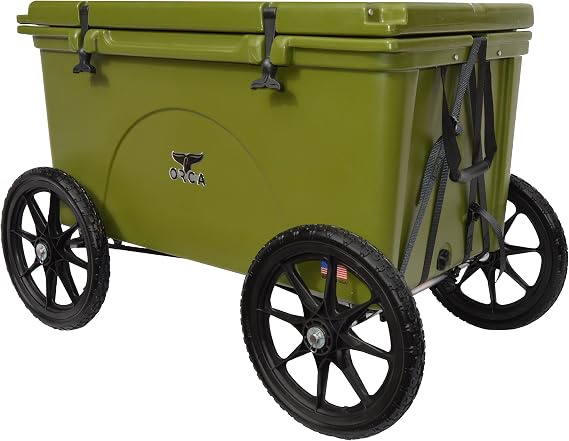 Cooler Wheel Kit with 16" Solid Rubber Tires for ORCA, Grizzly, Engel & Rhino Coolers