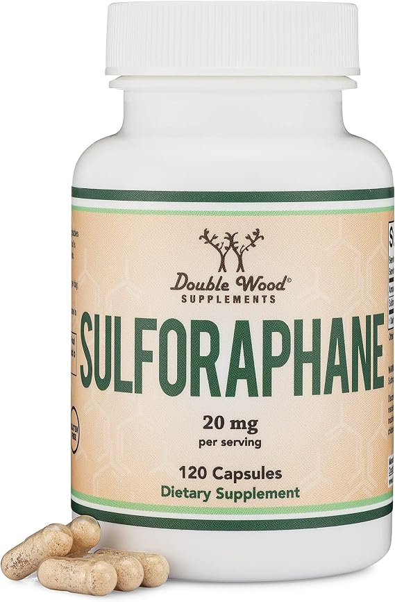 Sulforaphane Glucosinolate 20mg, Antioxidant + Detox, 120 Capsules