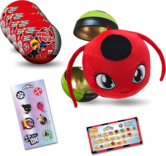 Miraculous Wyncor Ladybug 4-1 Surprise Miraball, Set of 4