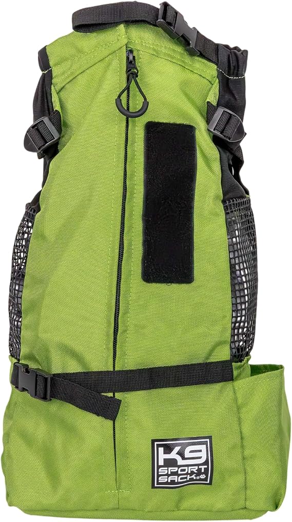 K9 Sport Sack Trainer - Medium, Greenery - Ideal for Dogs with 17-19 Back Length - Backpack-Style Training Carrier - Meant for Quick, Non-Strenuous Activities