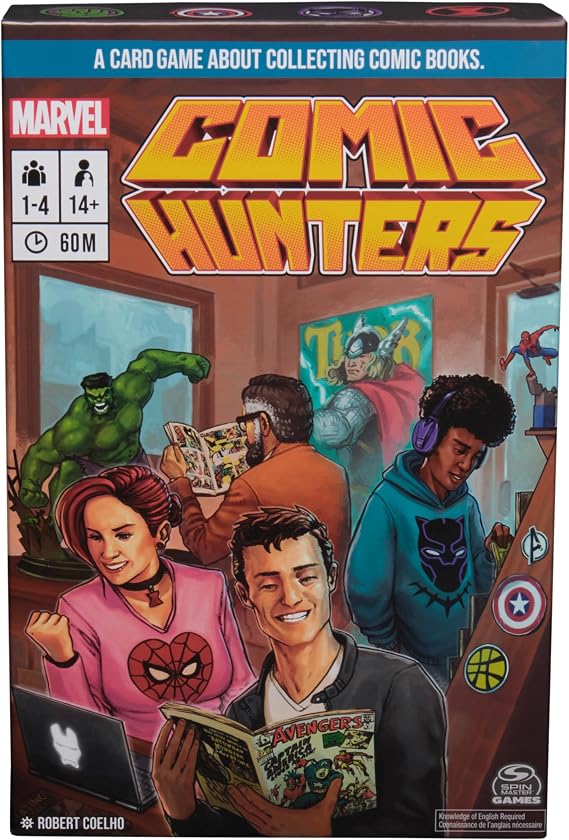 Spin Master Games, Marvel Comic Hunters, Comic Collecting Strategy Card Game for Fans of Marvel Rivals & Action Movies, 1-4 Players, for Ages 14 & Up
