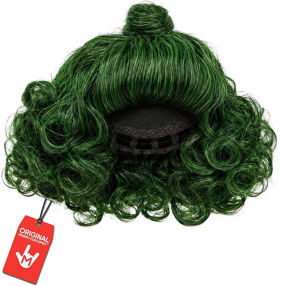 fun shack Mens Chocolate Factory Worker Wig Adults Bright Green Costume Accessory