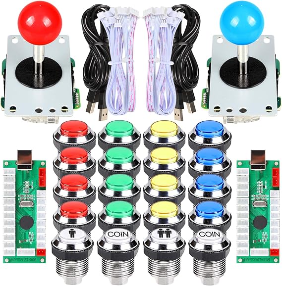 EG STARTS PC Joystick 2 Player Classic Arcade Contest DIY Kit USB Encoder
