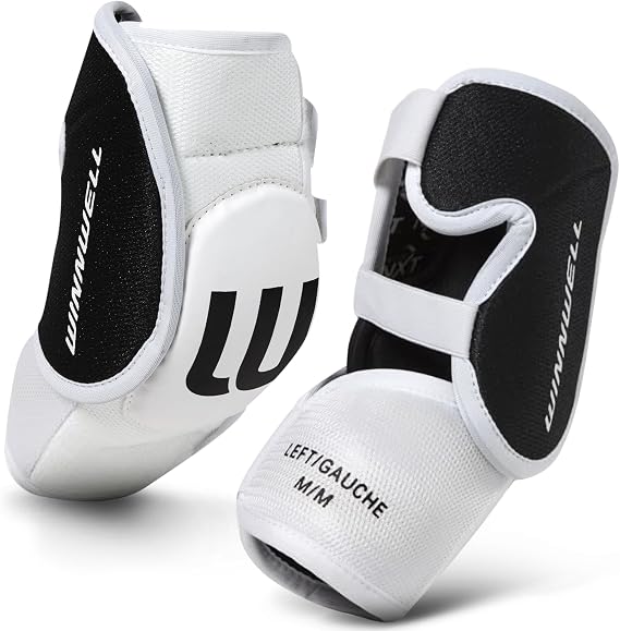 Winnwell Classic Hockey Elbow Pads- Protective Hockey Gear for Youth, Junior, Senior Players - Equipment for Roller, Street & Ice Hockey