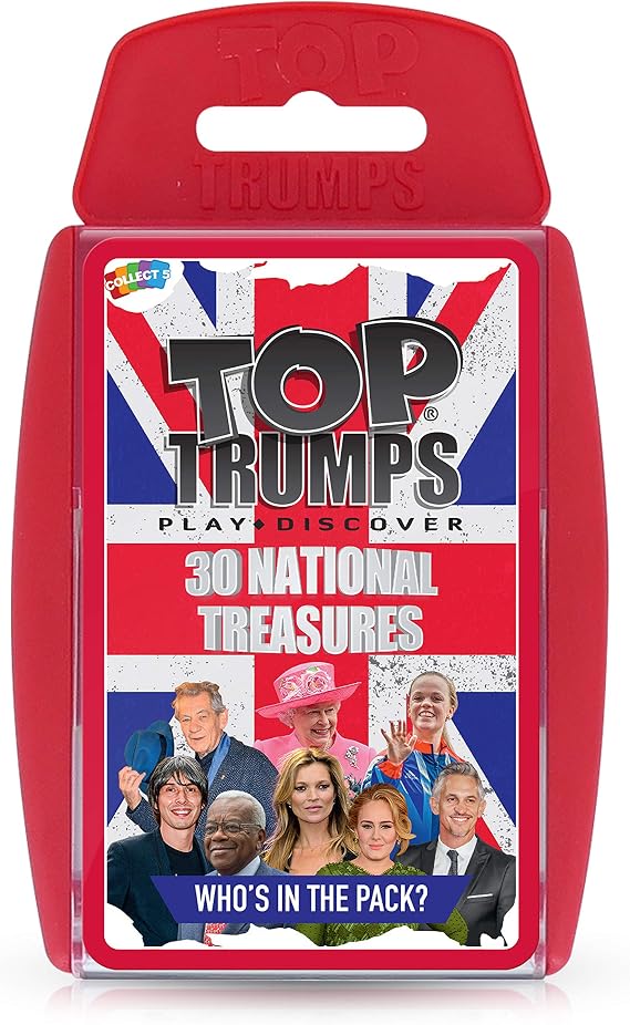 Top Trumps Card Game National Treasures - Family Games for Kids and Adults - Learning Games - Kids Card Games for 2 Players and More - Kid War Games - Card Wars - for 6 Plus Kids