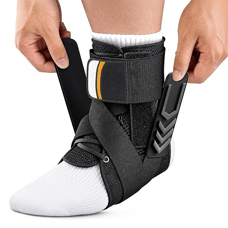 Ankle Brace for Sprained Ankle, Quick Lace-Up Ankle Support