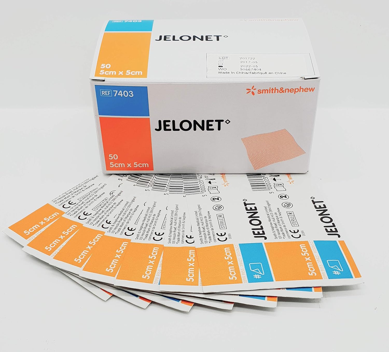 Jelonet 5cm x 5cm Minor Burn Dressings 50