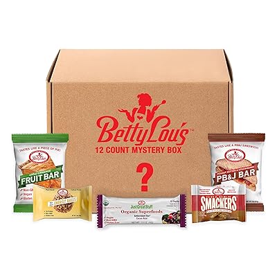 Betty Lous Assorted Gluten Free Snack Box, 12 Count Variety Pack, Great for Care Package or Food Gift Basket, Healthy Snacks Variety Pack for Adults & Kids