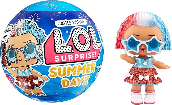 LOL Summer DayZ Jubilee Doll with 7 Surprises, Accessories, Limited Edition Collectible Doll, Paper Packaging