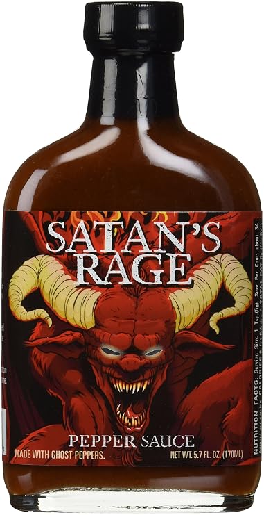Satan's Rage Ghost Pepper Hot Sauce 5.7oz
