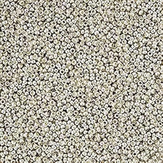 Miyuki Round Seed Bead Size 15/0 8.2g-tube Galvanized Silver