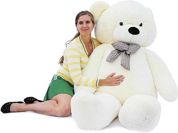 Joyfay Giant Teddy Bear, White- Over 6ft 78