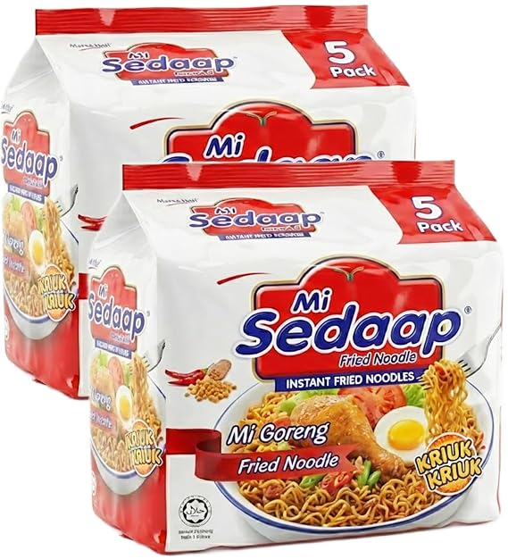 Mi Goreng Noodles, Original Flavor (Pack of 10) Halal Certified Instant Noodles