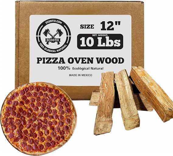 Pizza Stix - Pizza Oven Stove Wood - 12 Inch 100% Kiln Dried Oak Hardwood Great For: Pizza Cooking, Grilling, Smoking and BBQ on Ooni, Karu, Solo Stove and Others 10 POUNDS