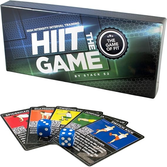 Stack 52 HIIT Interval Workout Game. Designed by Military Fitness Expert. | Video Instructions Included. Bodyweight Exercises, No Equipment Needed. Fun and Motivating Training Program.