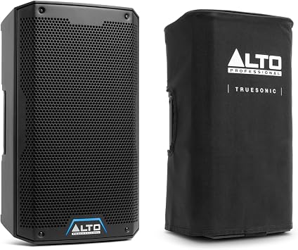 ALTO TS408-2000W 8" Active PA Speaker with 3 Channel Mixer, Bluetooth Streaming and Durable Slip-on Cover for TS408 Active Powered PA Speaker