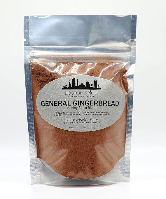 General Gingerbread Handmade Baking Spice Blend Mix Piernicki Pierniki Pierniczi Pfefferkuchen Lebkuchen Cookies Ginger Bread Cake Muffins Smoothies Pancakes Brownies Apple Pie 1/4 Cup wt. 0.8oz/24g
