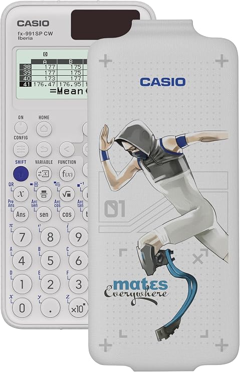 Casio FX-991SP CW Illustrated Scientific Calculator with Corridor, Recommended for Spanish and Portuguese Curriculum, 5 Languages, Over 560 Functions, Solar, White