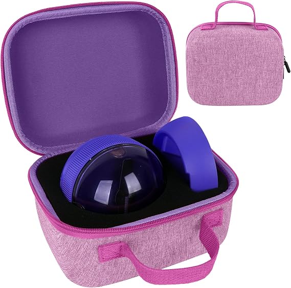 YouKnow Travel Case for Bitzee Hamster Ball Interactive Toy - Shockproof Storage Box with Custom Foam Insert & Carry Handle, Fits Electronic Pet Toy + Dock (Only Case) (Purple)