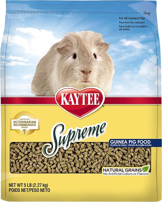 Kaytee Supreme Guinea Pig Food, Unflavored, 5 Lb