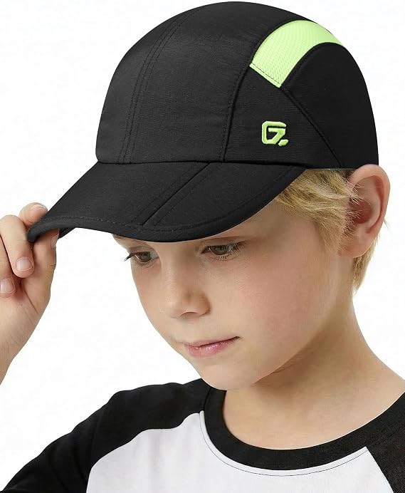 GADIEMKENSD Kids Hat, Foldable Toddler Baseball Cap, UPF50+ Sun Protection, Lightweight Breathable Hats for Boys Girls 2-9Y