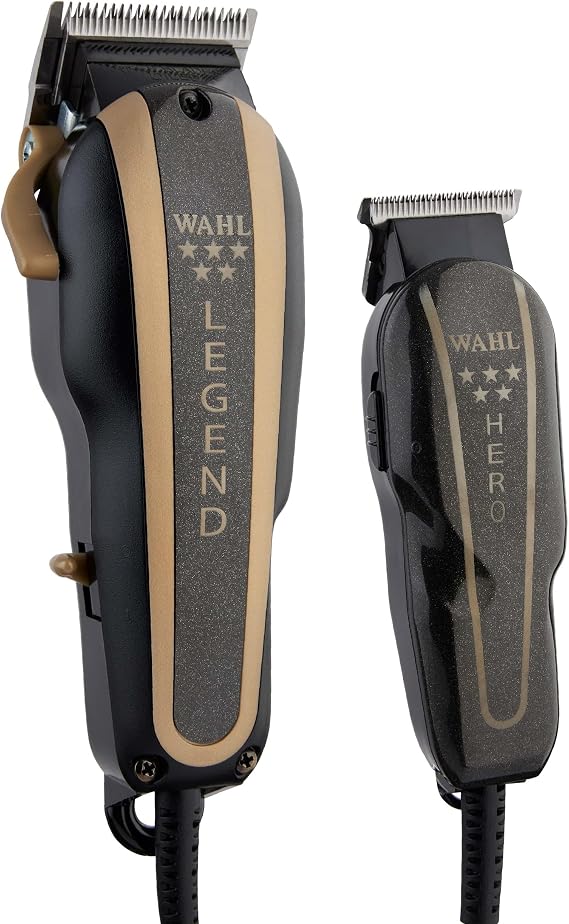 Wahl Professional 5-Star Barber Combo #8180 Features a New Look 5-Star Legend Clipper and Hero T-Blade Trimmer