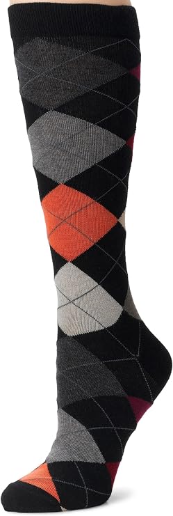 Ozone Men's Carnival Sock, Stylish and Comfortable Argyle Crew Socks for Men, Navy, Size 10-10