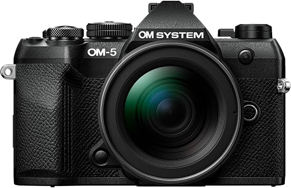 OM SYSTEM OM-5 Mark II BLK w/M.ZUIKO Digital ED 12-45mm F4.0 PRO KIT Compact Light Weight Weather Sealed 4K Video Camera Best for Outdoor Travel