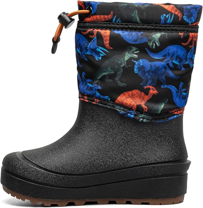 BOGS unisex-child Snow Shell Boots - Real Dino (Toddler/Little Kid/Big Kid)