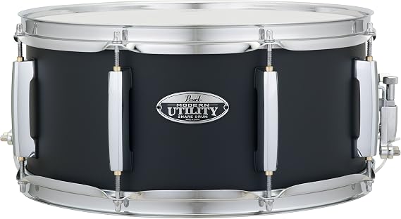 Pearl MUS1465M227 Modern Utility 14"x6.5" Maple Snare Drum, Satin Black